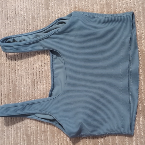 Aerie Ribbed Square Neck Longline Sports Bra - Picture 4 of 4